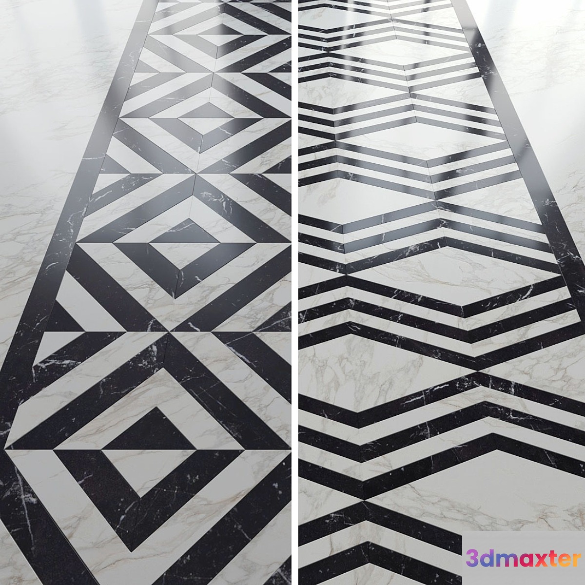 Marble tile and decor from madique - No.2 3D Max