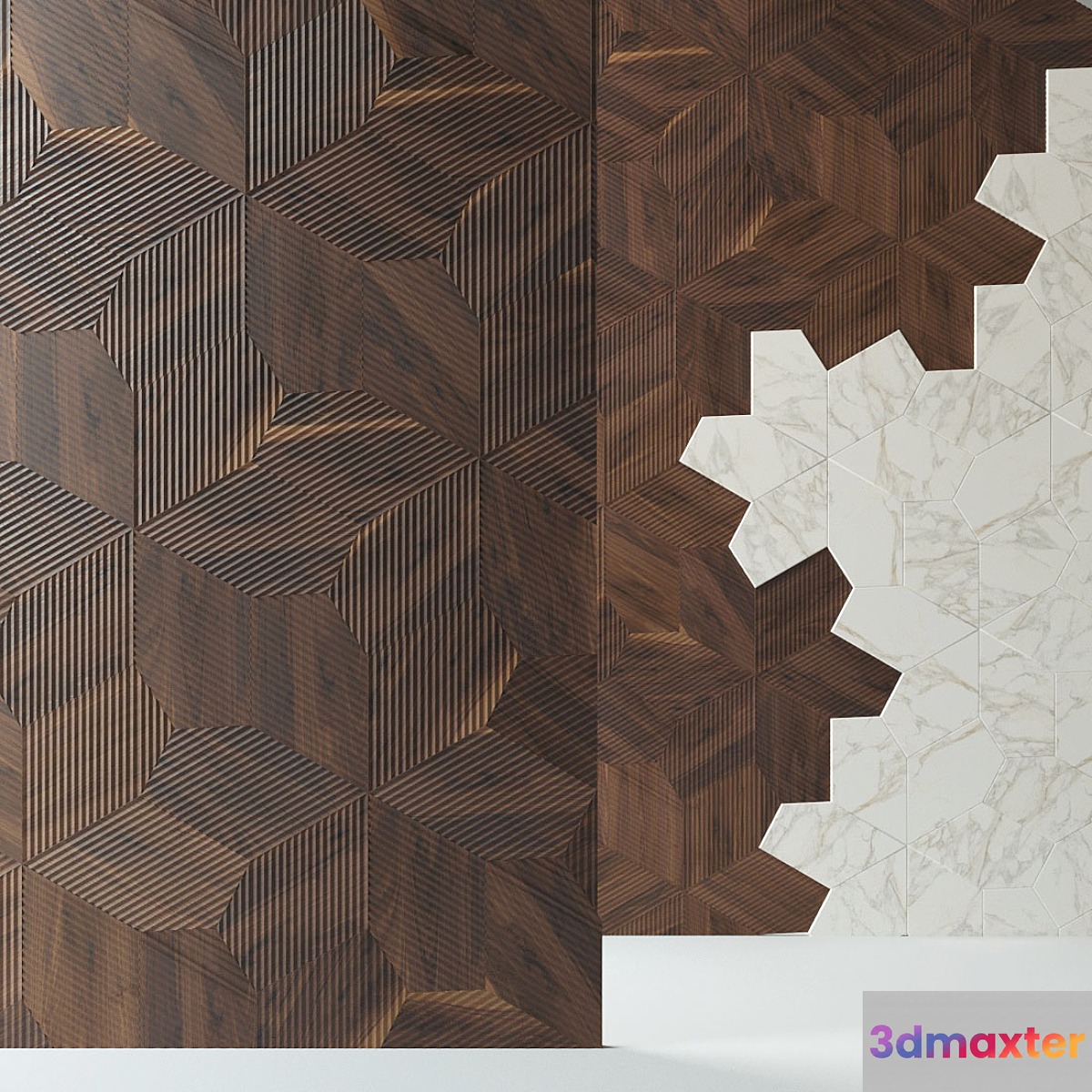 Parquet Foglie d'Oro Azalea 3D Max