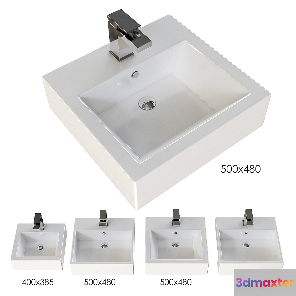 Overhead sinks Hidra Loft (standard) 3D Max