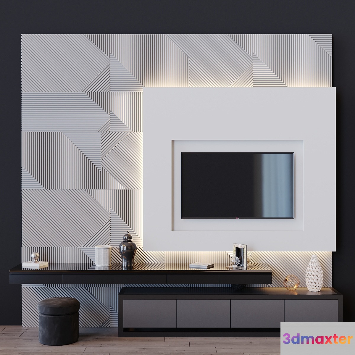 tv set 55 3D Max