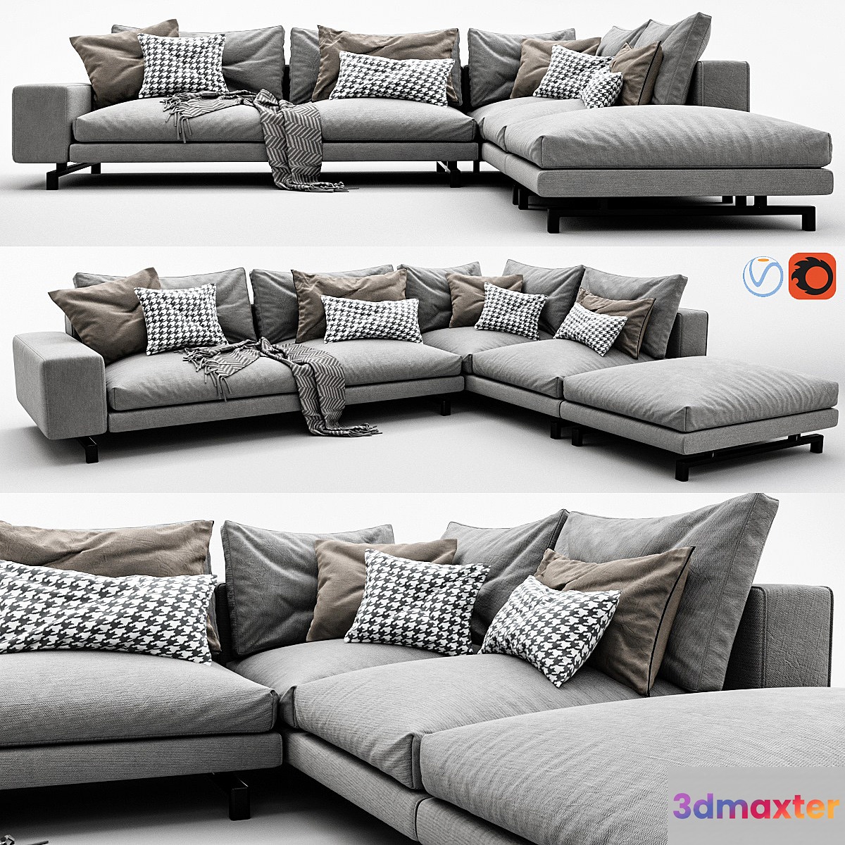 Minotti Sherman Arrangement 01 3D Max
