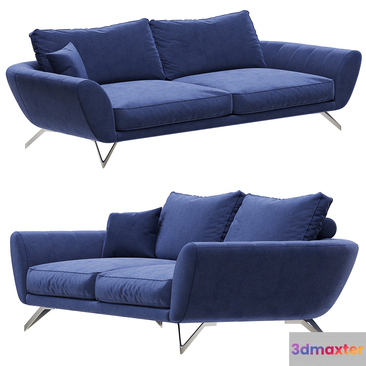 Roche Bobois CARACTERE Large 3-seat sofa 3D Max