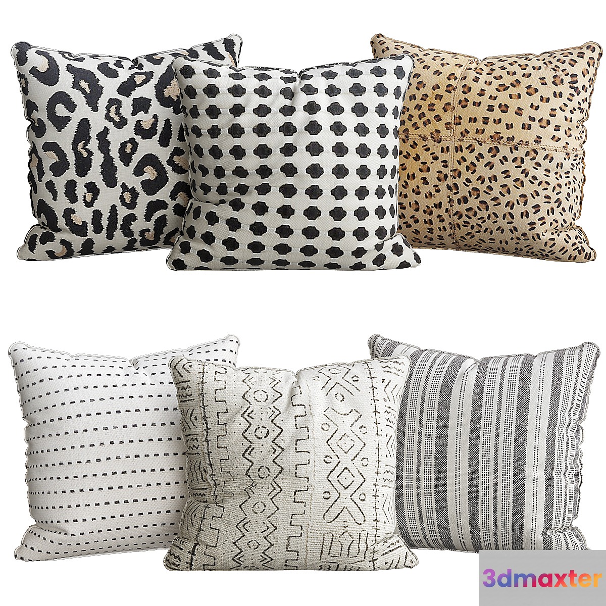 CHEETAH PRINT PILLOW 3D Max