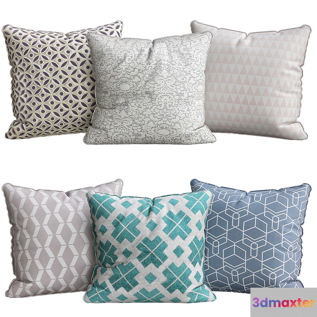 Pillows collections_4 3D Max