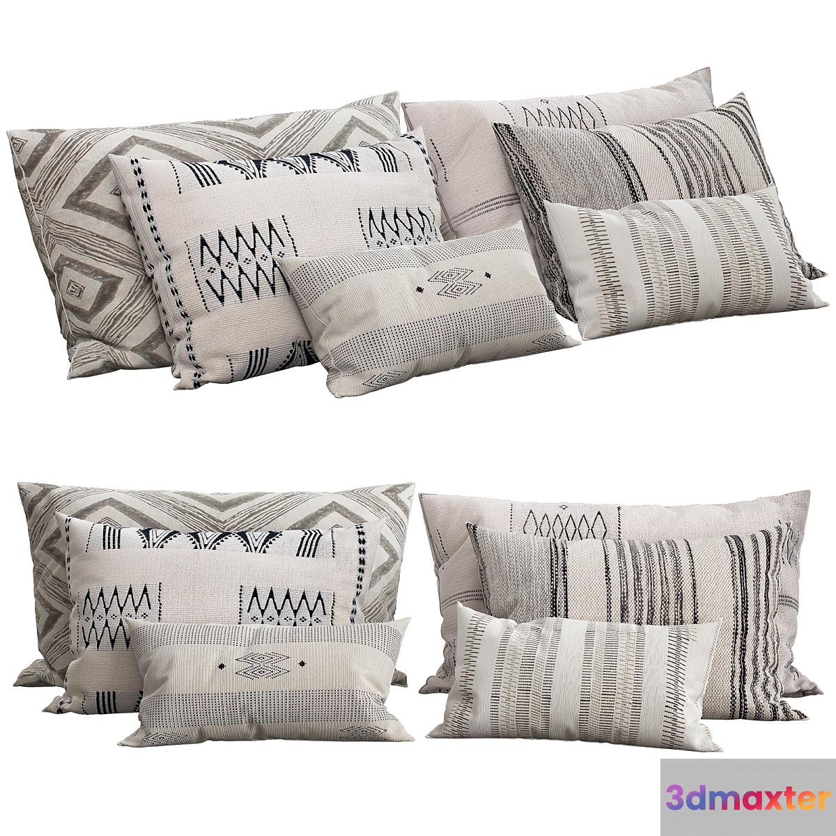 Decorative pillows - No.12 3D Max