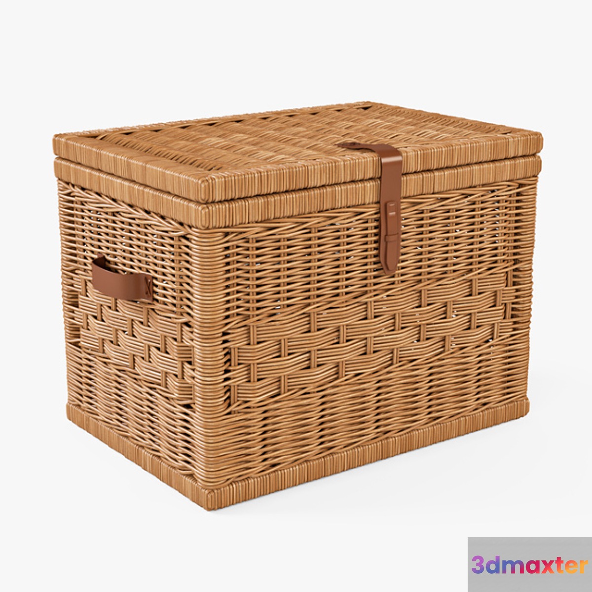 Wicker Chest _ Natural Color 3D Max