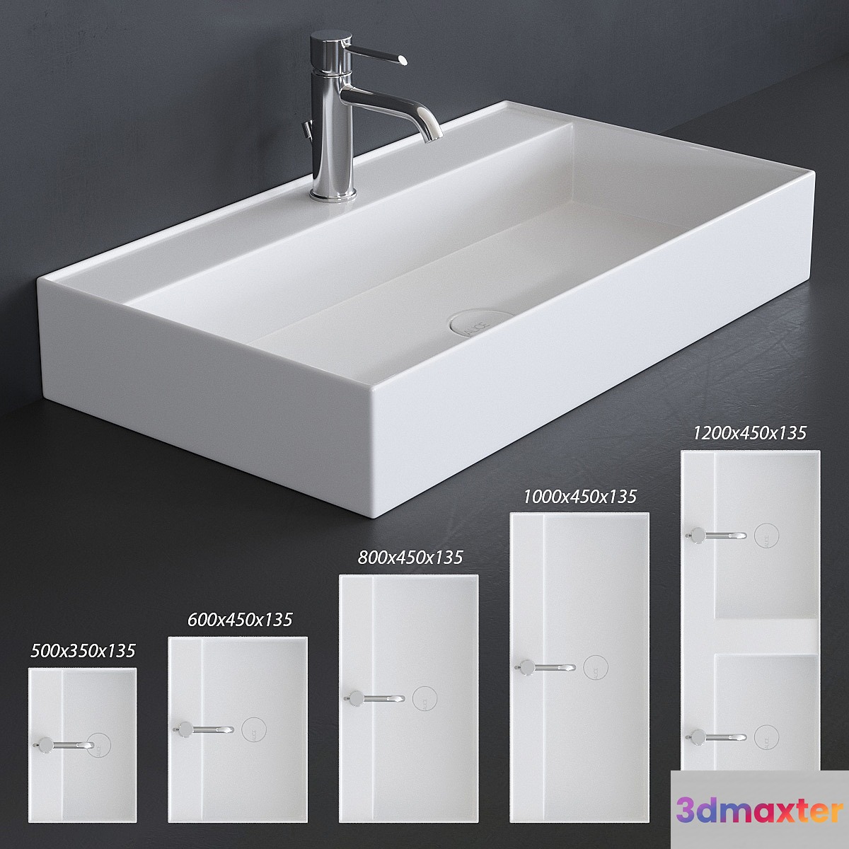 Alice Ceramica Hide Washbasin Set 1
