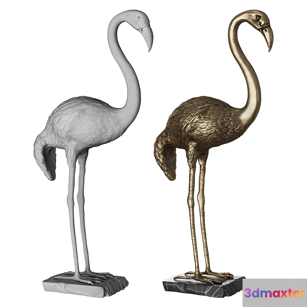 Bronze Heron Samargue by Marie Martin