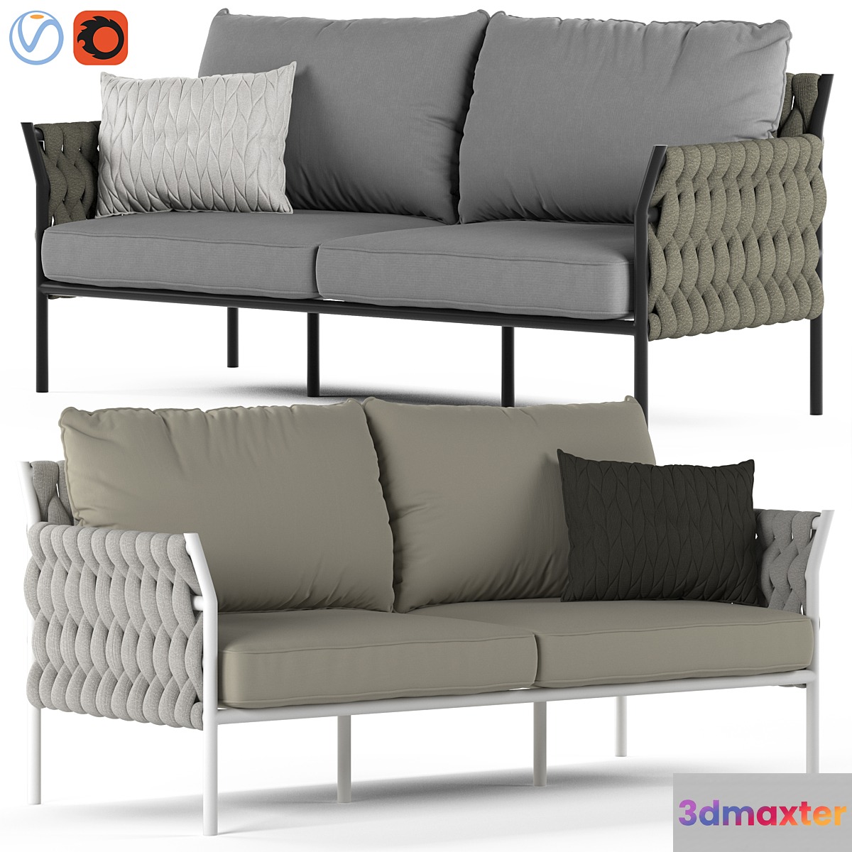 Globewest Livorno Sofa 3D Max