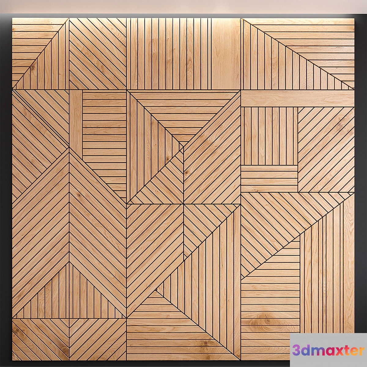Decorative wall panel 01 3D Max