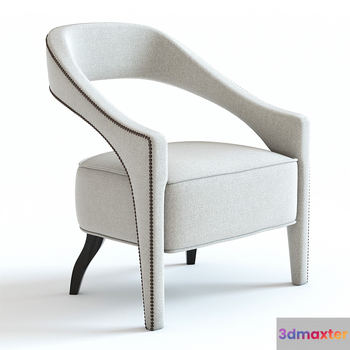 West Elm Wolseley Armchair 3D Max