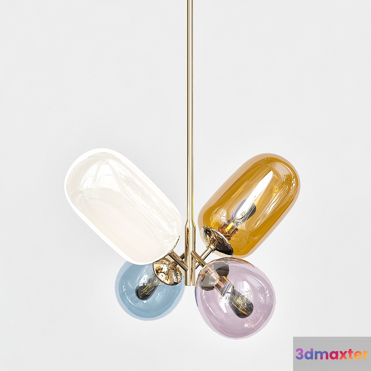 Modern Balloon Glass Chandelier