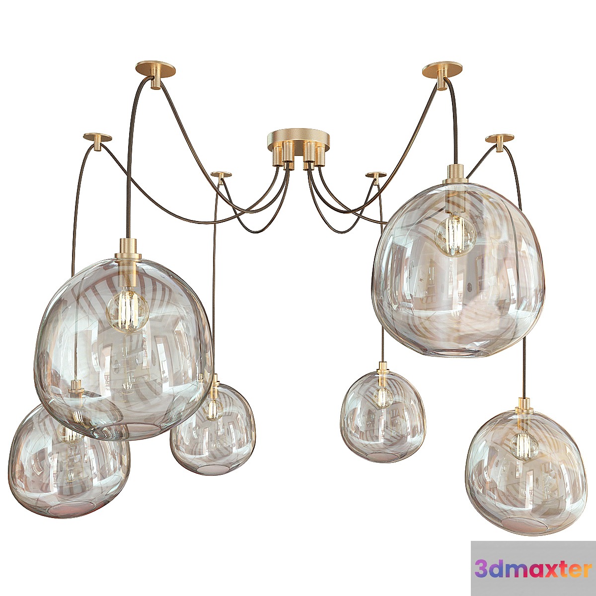 Molten chandelier regina andrew 3D Max