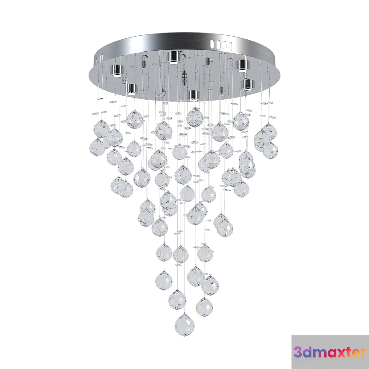 Chandelier Flusso L 1.4.45.601 N 3D Max