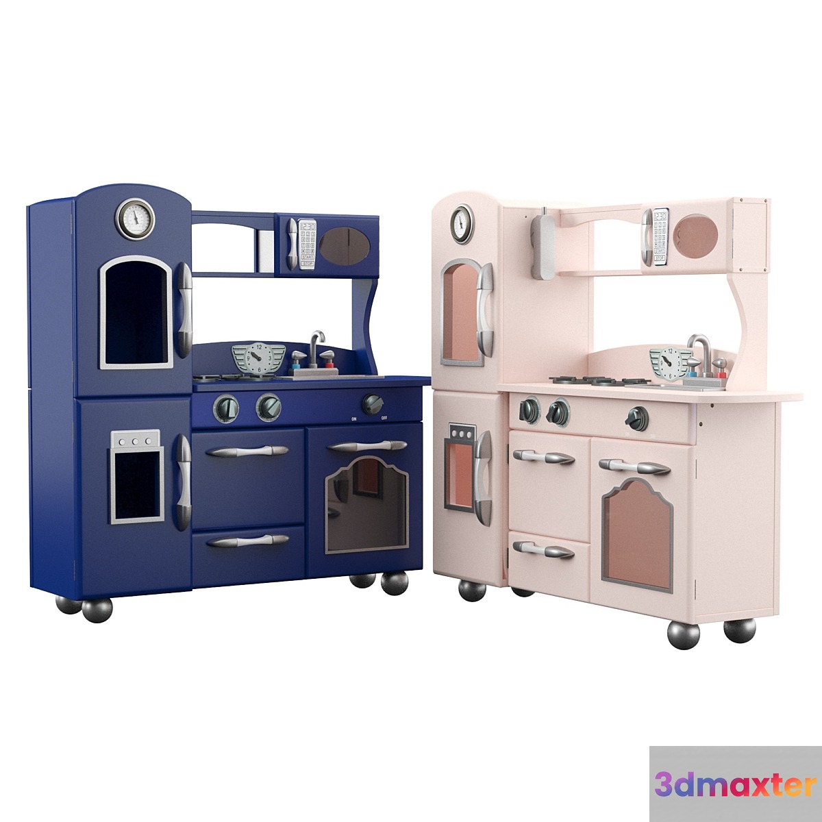 Teamson Kids Classic Play Kitchen 3D Max