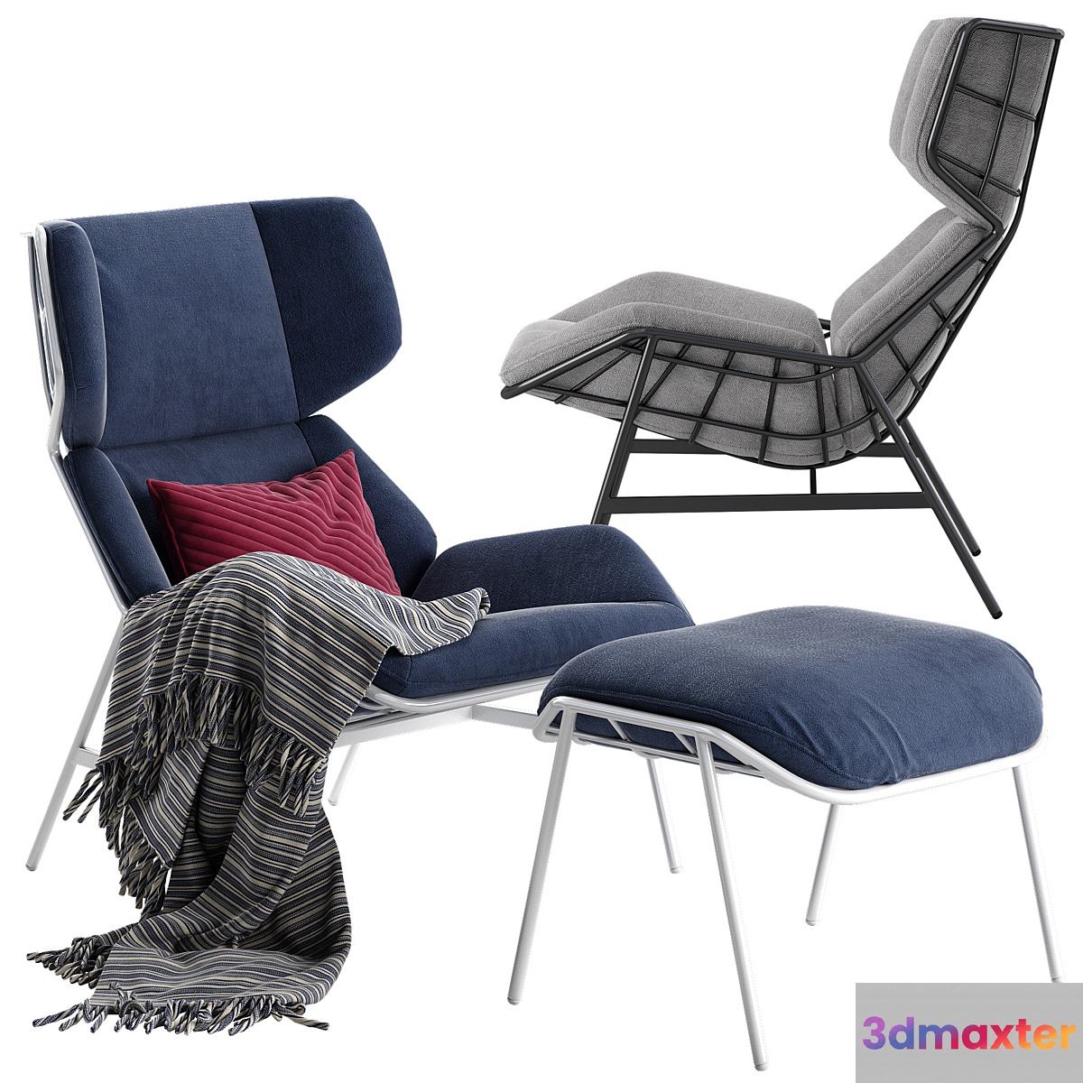 Varaschin Summer Set bergere armchair 3D Max