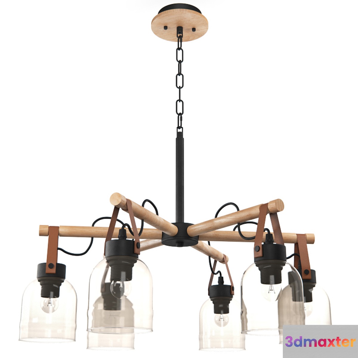 Suspended chandelier Vele Luce Calma VL2122L06 3D Max