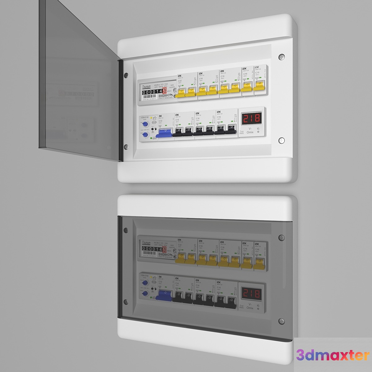Electrical board 3 3D Max