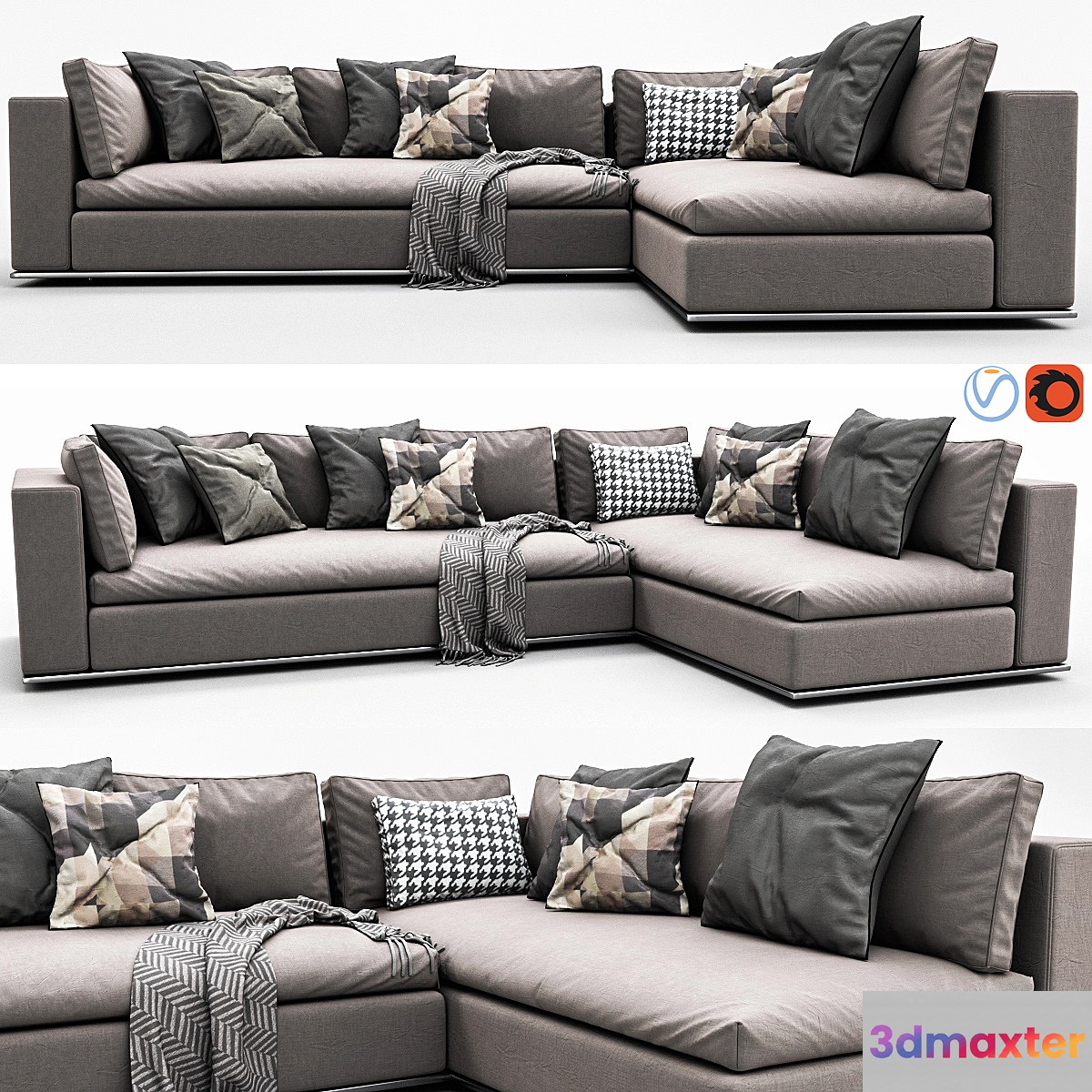 Minotti Hamilton Arrangement 06 3D Max