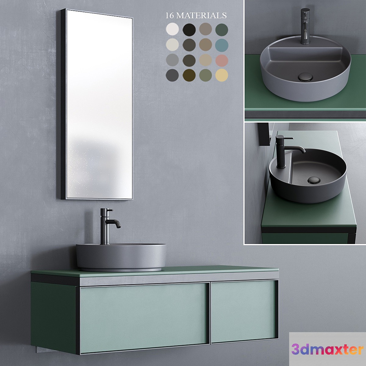 Ceramica Cielo Multiplo set 7 3D Max