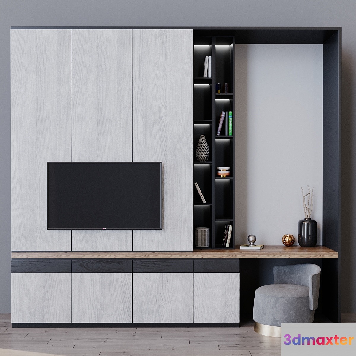 tv set 62 3D Max