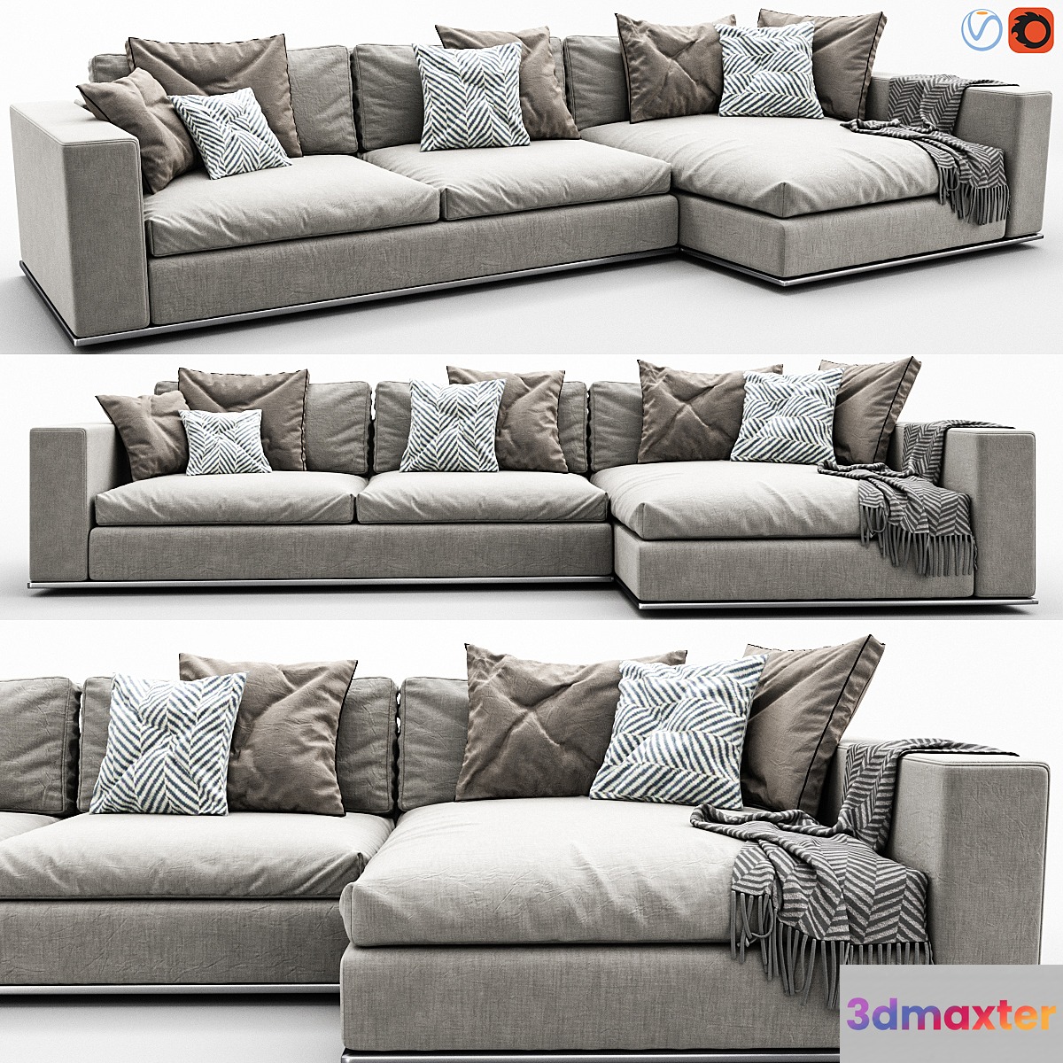 Minotti Hamilton Arrangement 02 3D Max