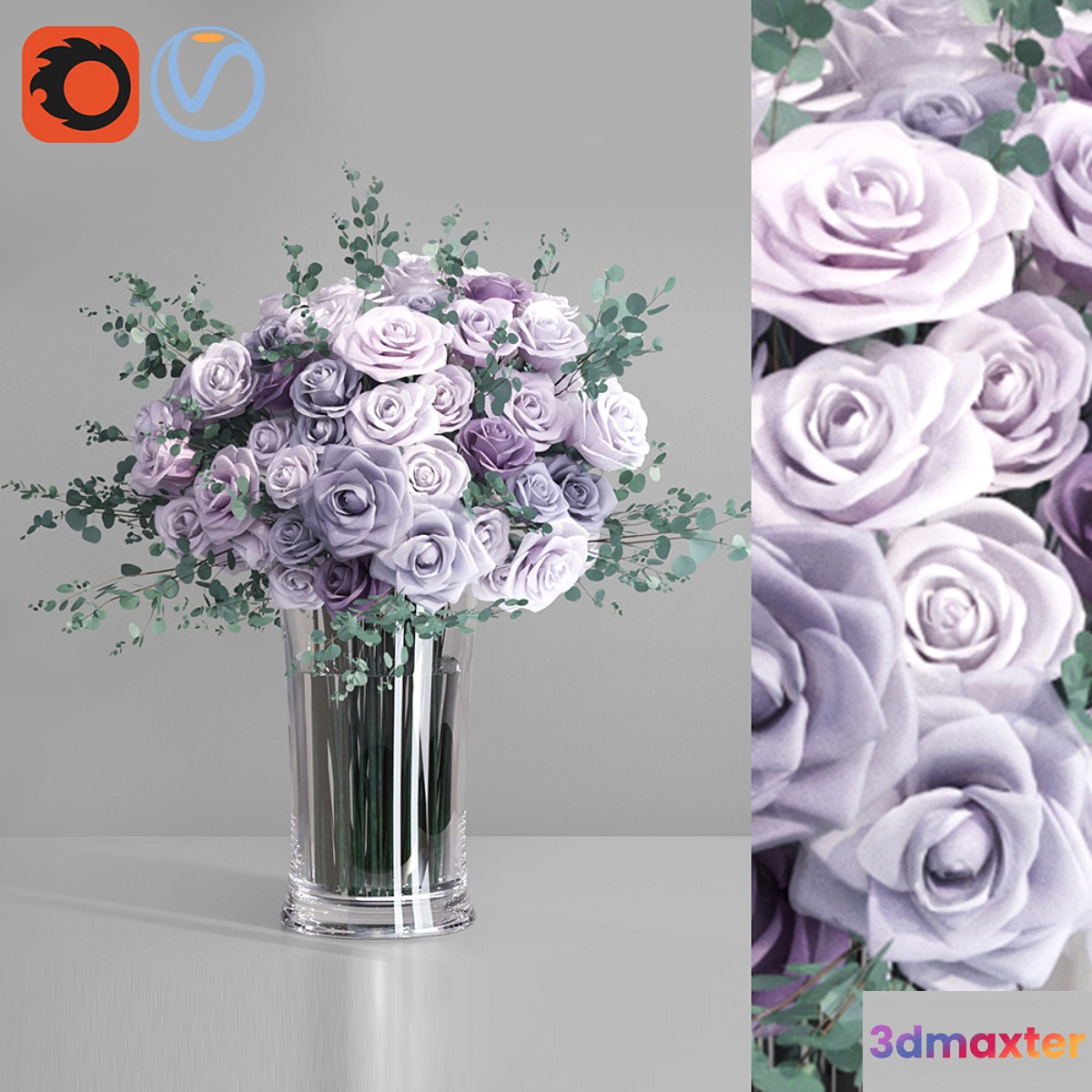 Lavender Europe Roses Bouquet