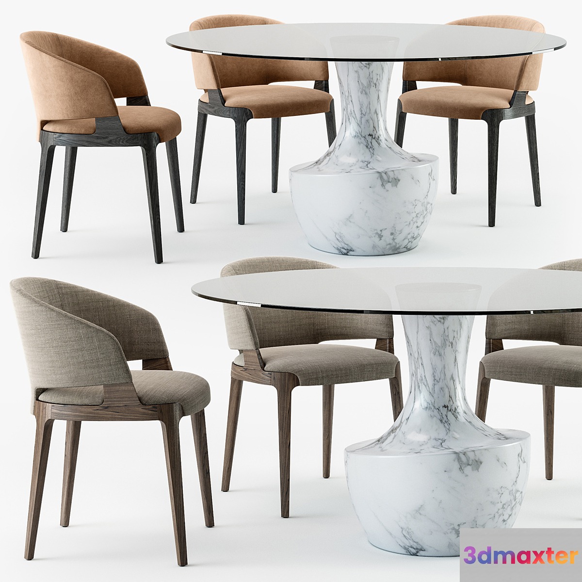 Potocco Velis tub chair Anfora table - No.4