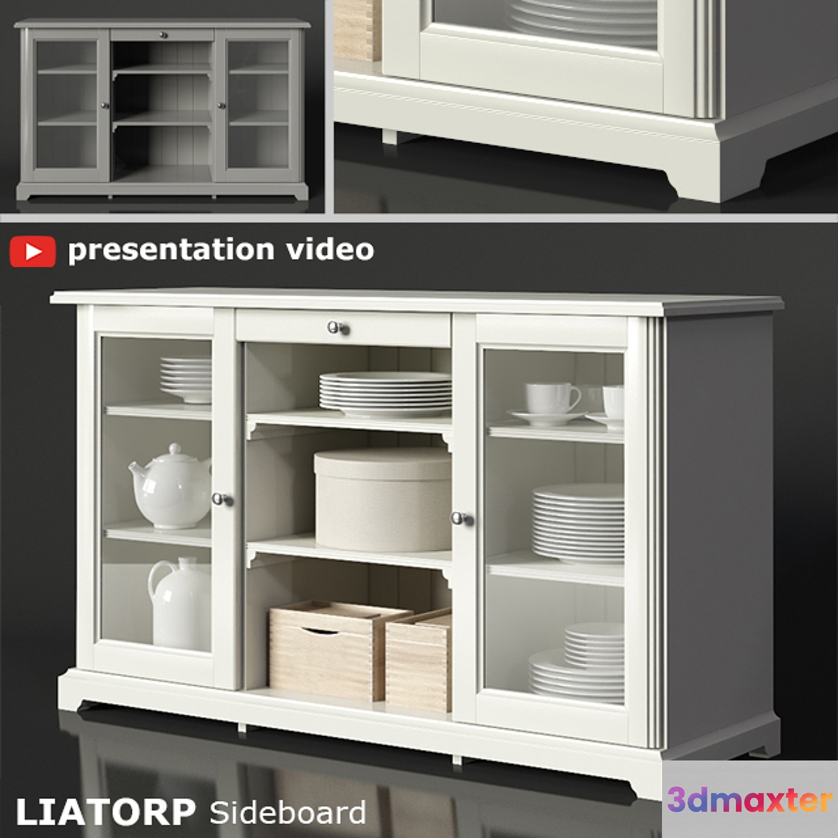 IKEA LIATORP Sideboard 3D Max