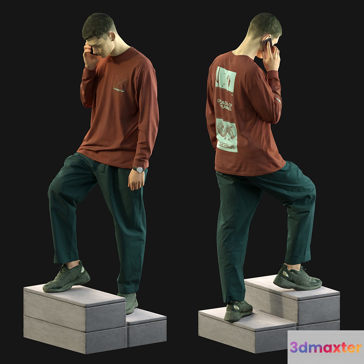 3d scan man 13 3D Max