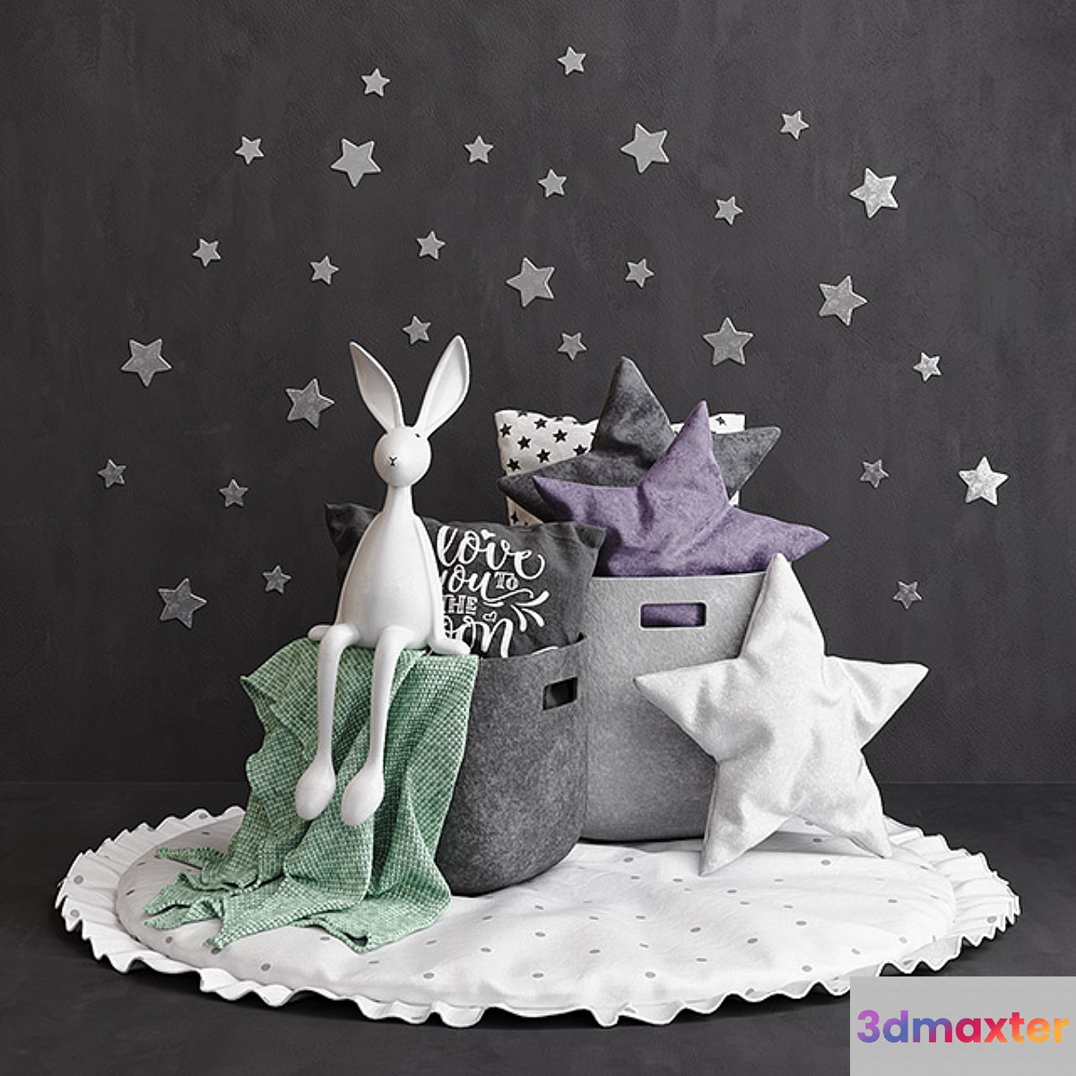 Joseph Bunny Set 3D Max