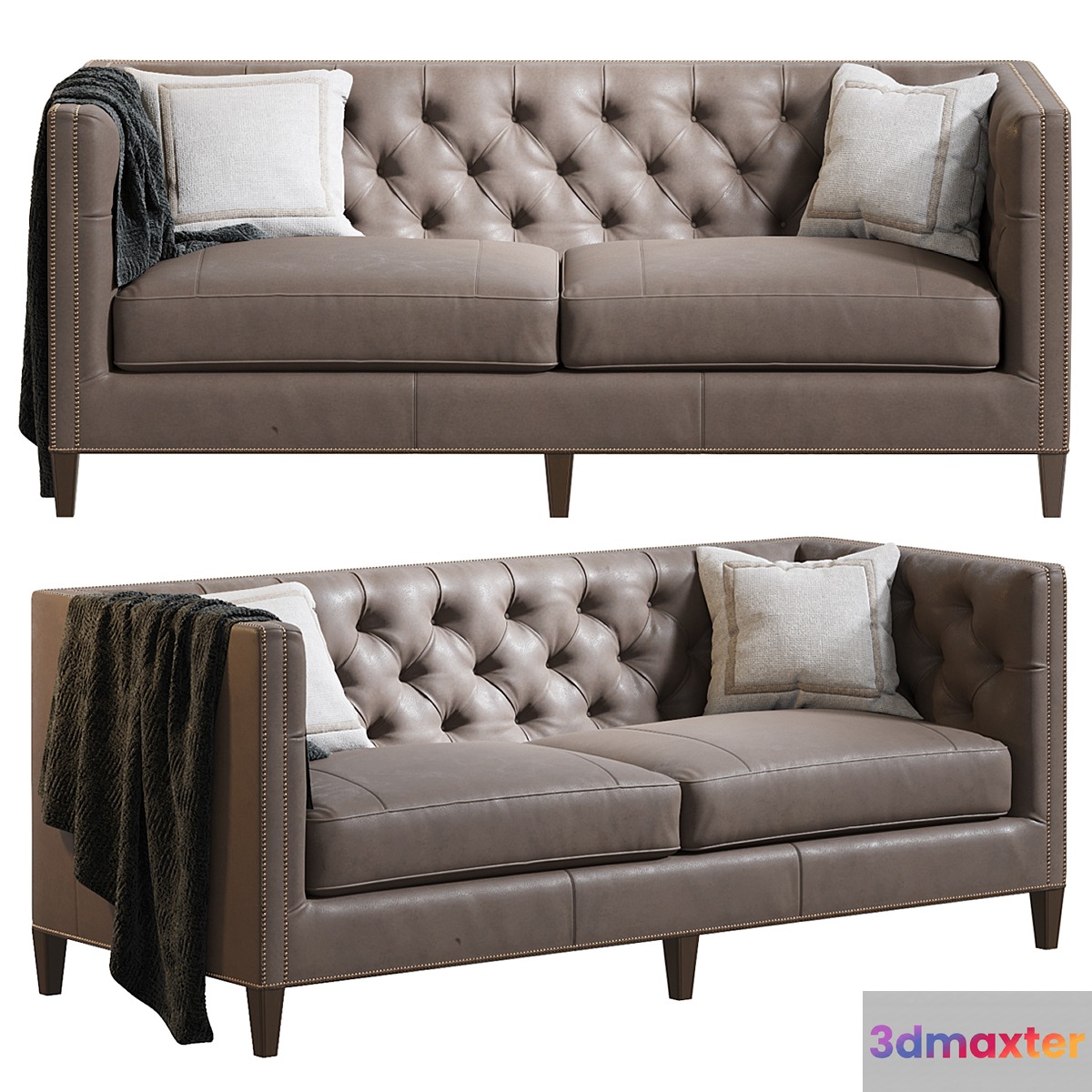 Camille Leather Sofa