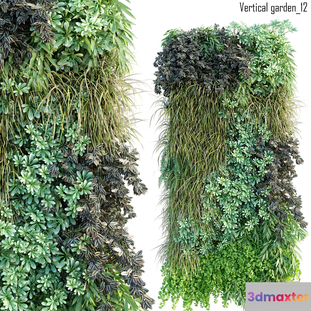 Vertical garden 12 3D Max