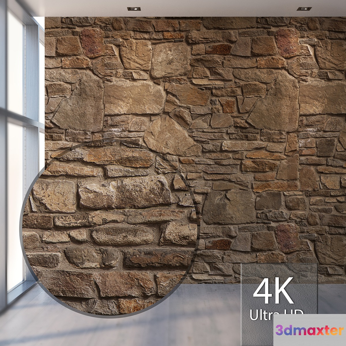 Natural stone 860 3D Max