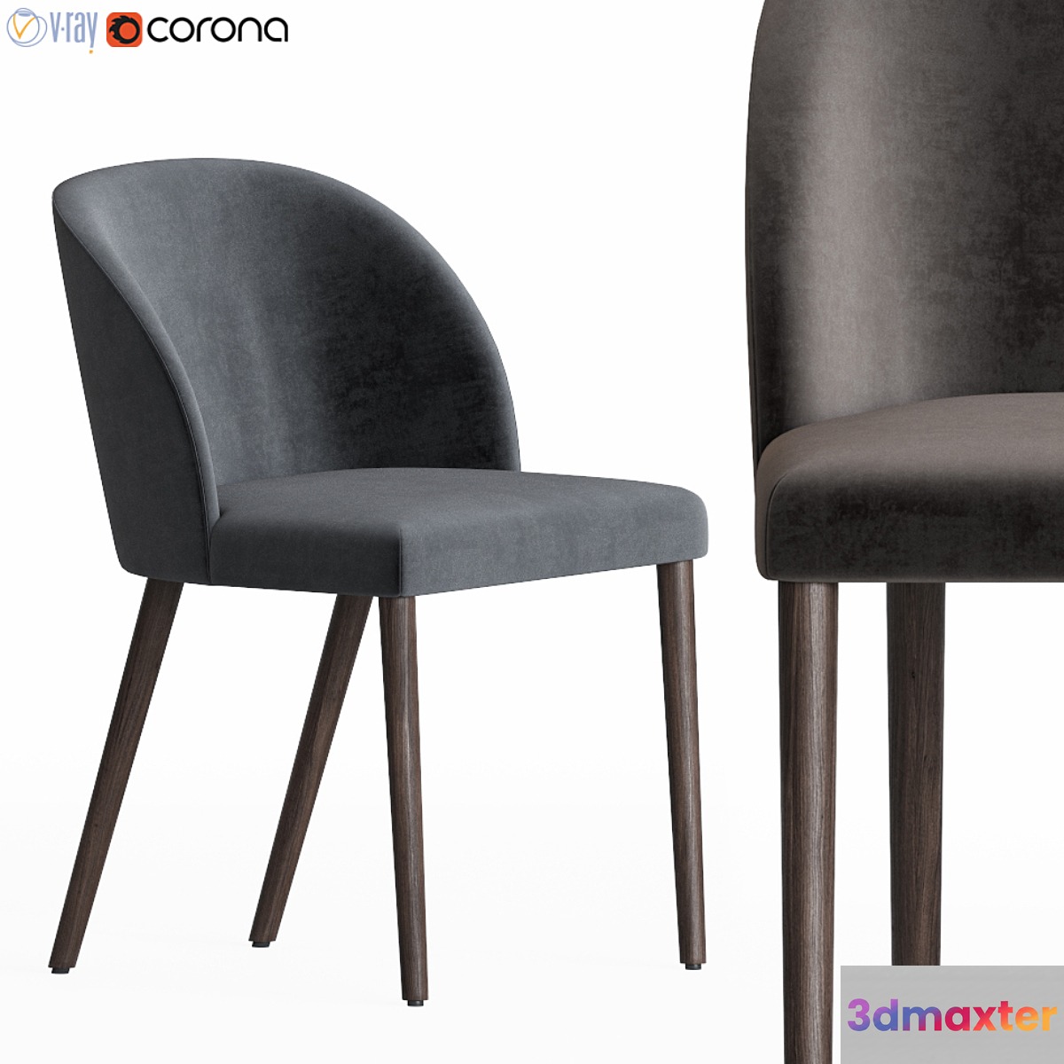 Crate & Barrel Camille Chair 3D Max