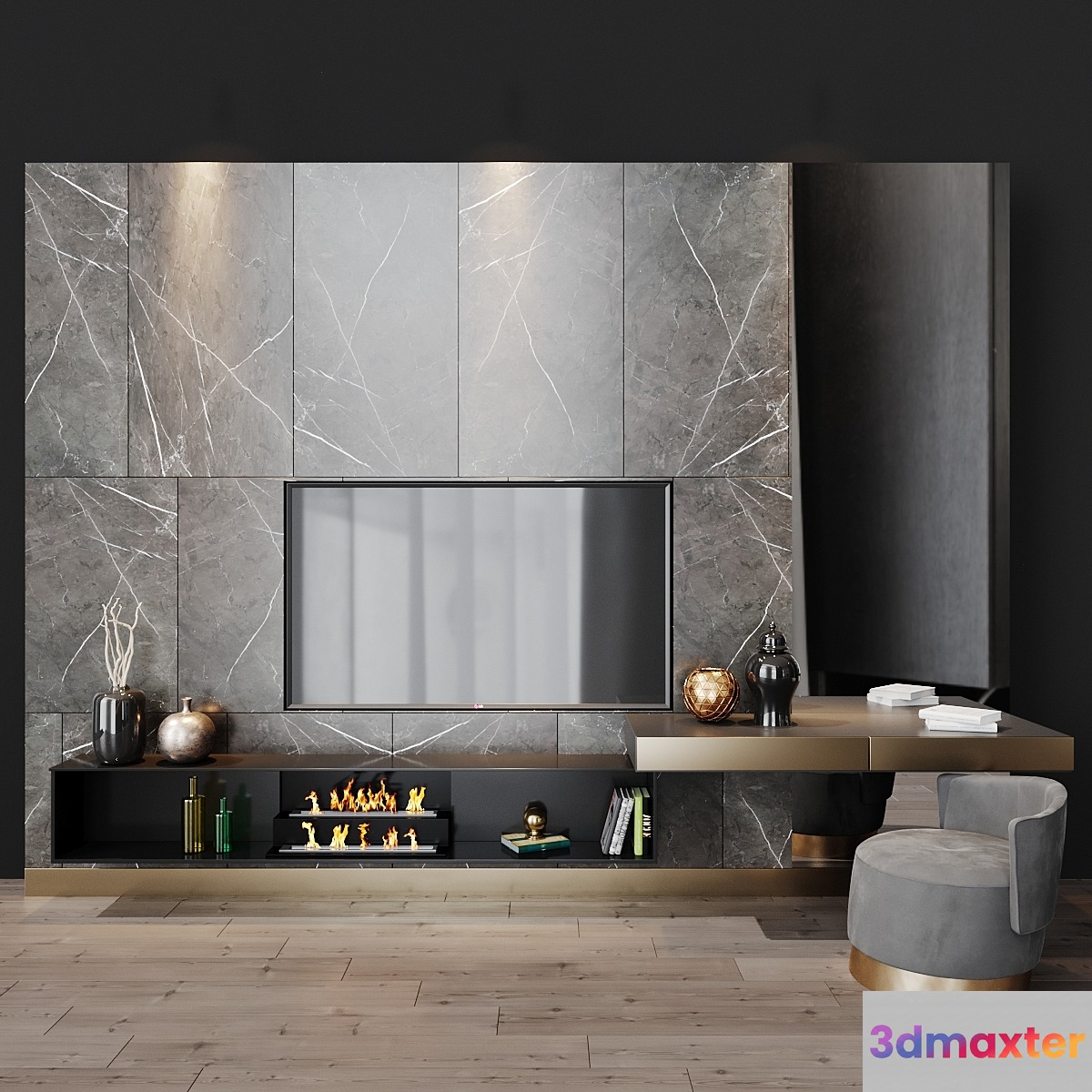 tv set 77 3D Max