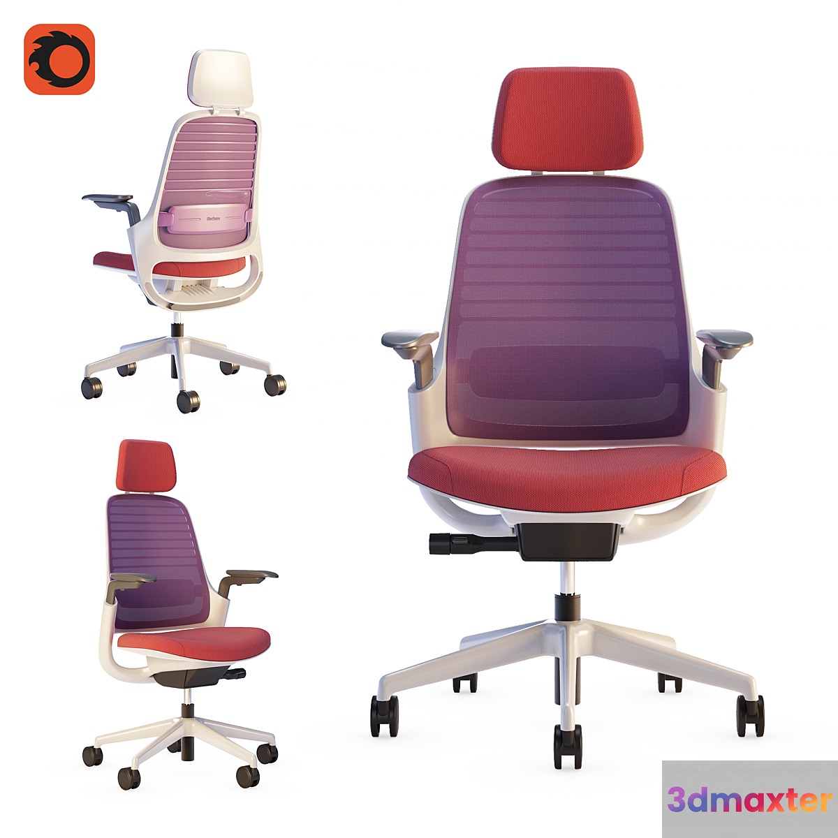 Steelcase - Office Chair Series1 3D Max