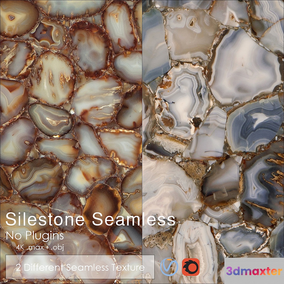 Seamles Kitchen Countertops No: 04 3D Max