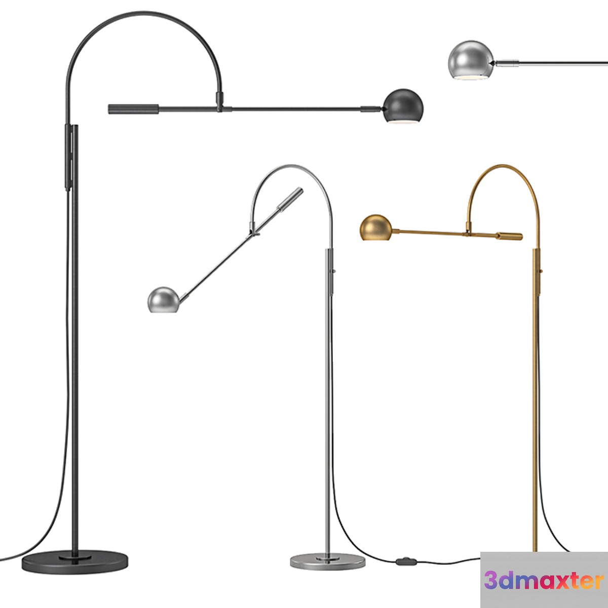 RH - Orbiter II Task Floor Lamp - No.2