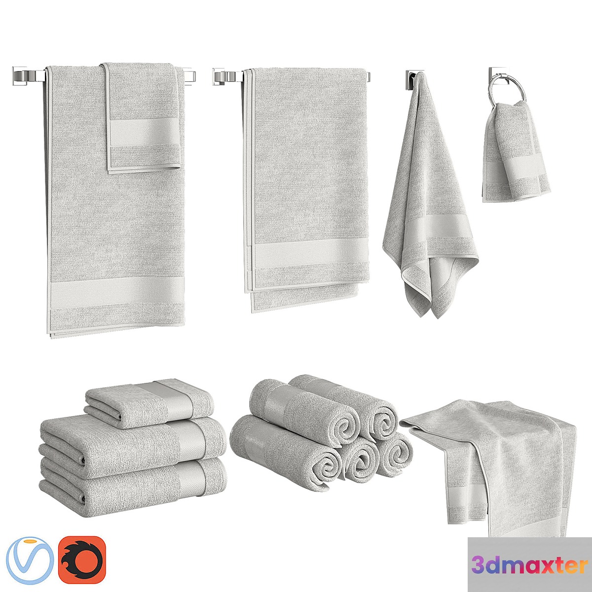 White Towels Set