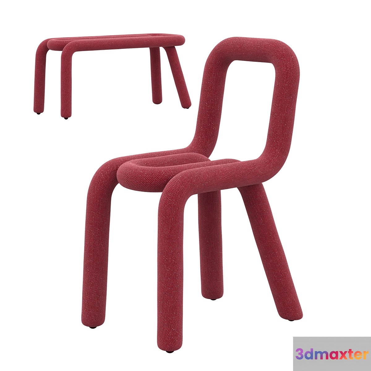 Big-Game Bold chair and bench 3D Max