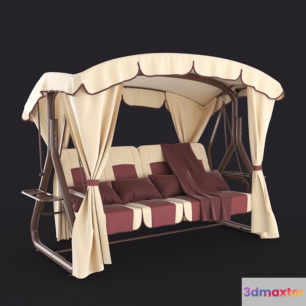 Garden swing suspended quadruple - No.4