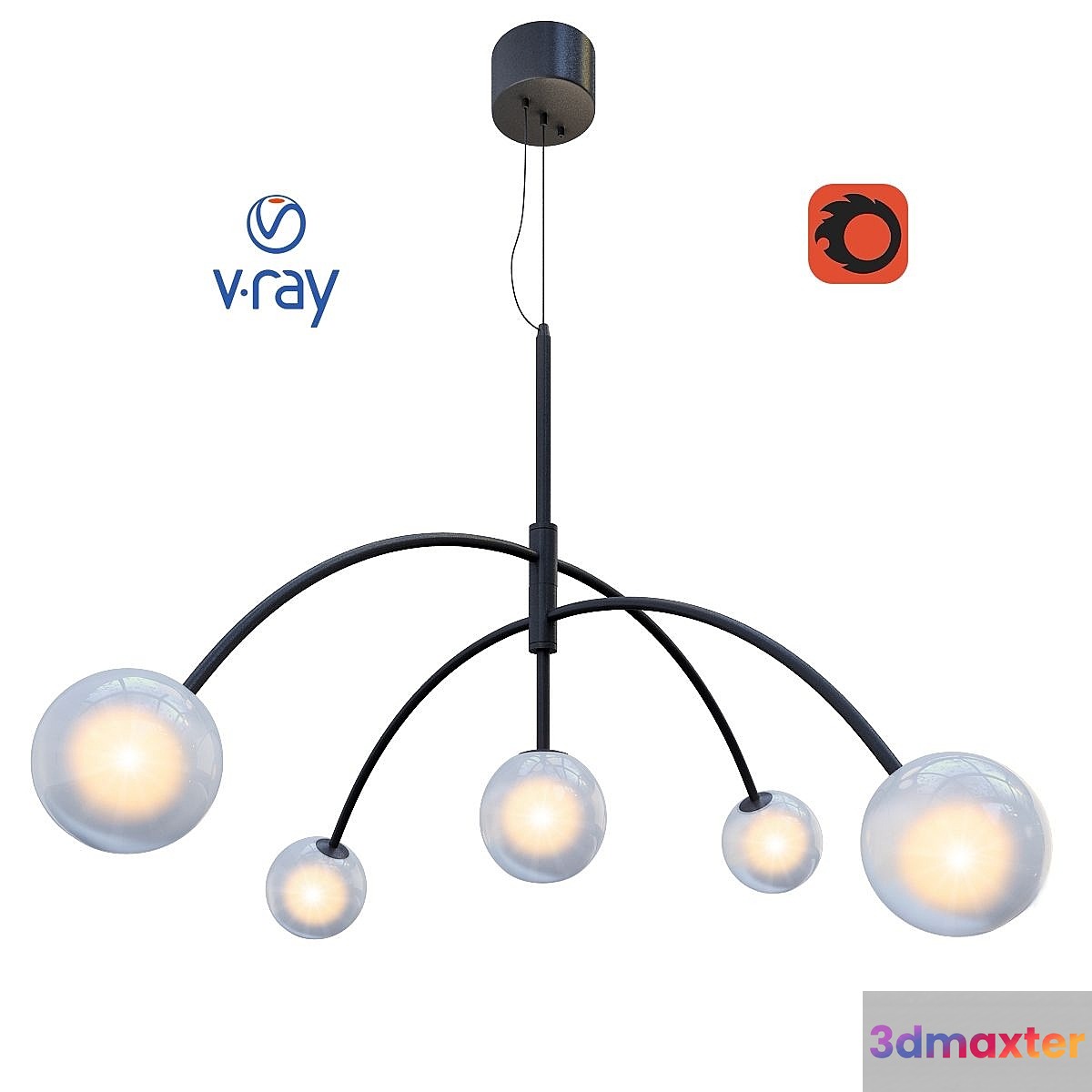 HEAVEN ceiling lamp from the company MARKSLÖJD Sweden. 3D Max