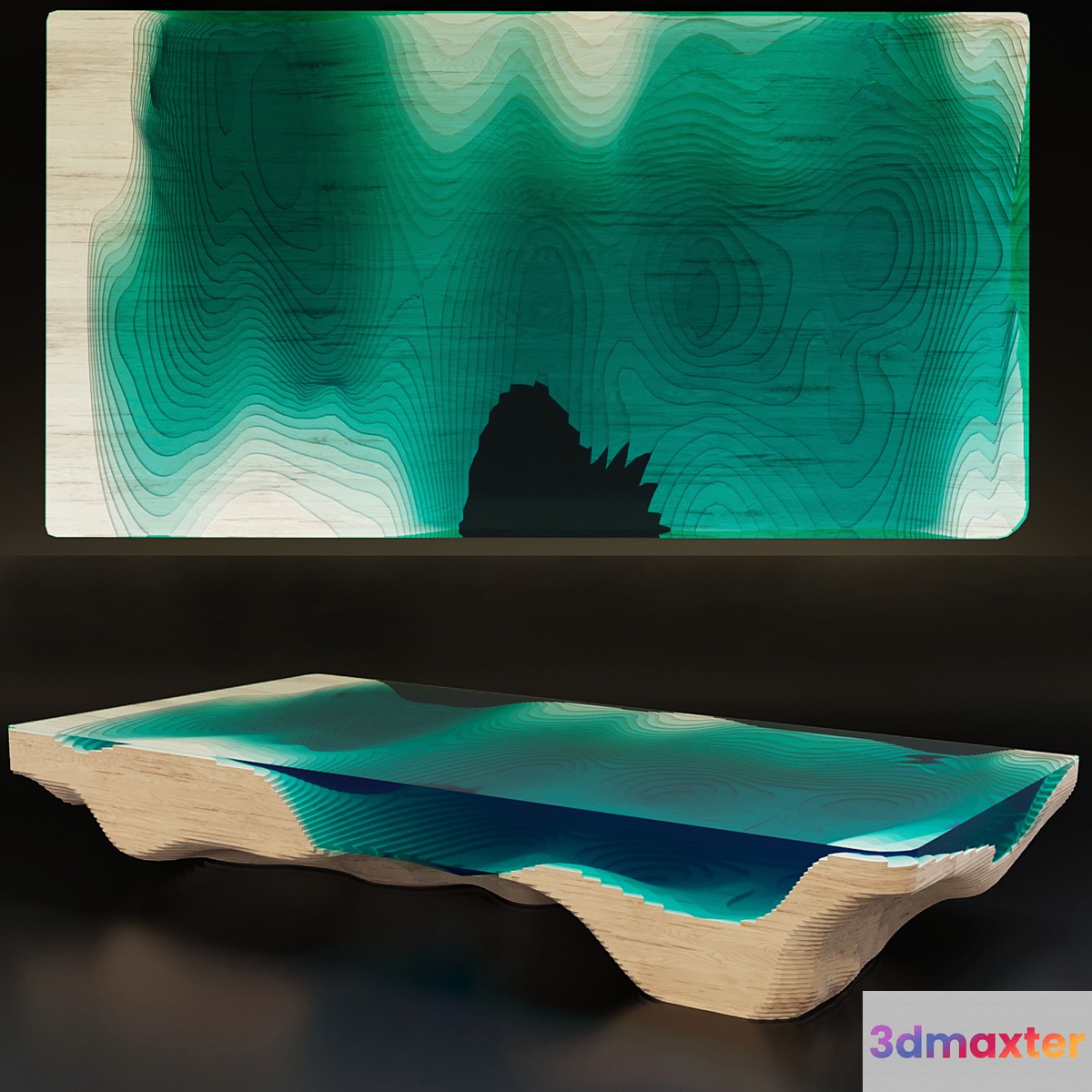 Duffy London table 3D Max