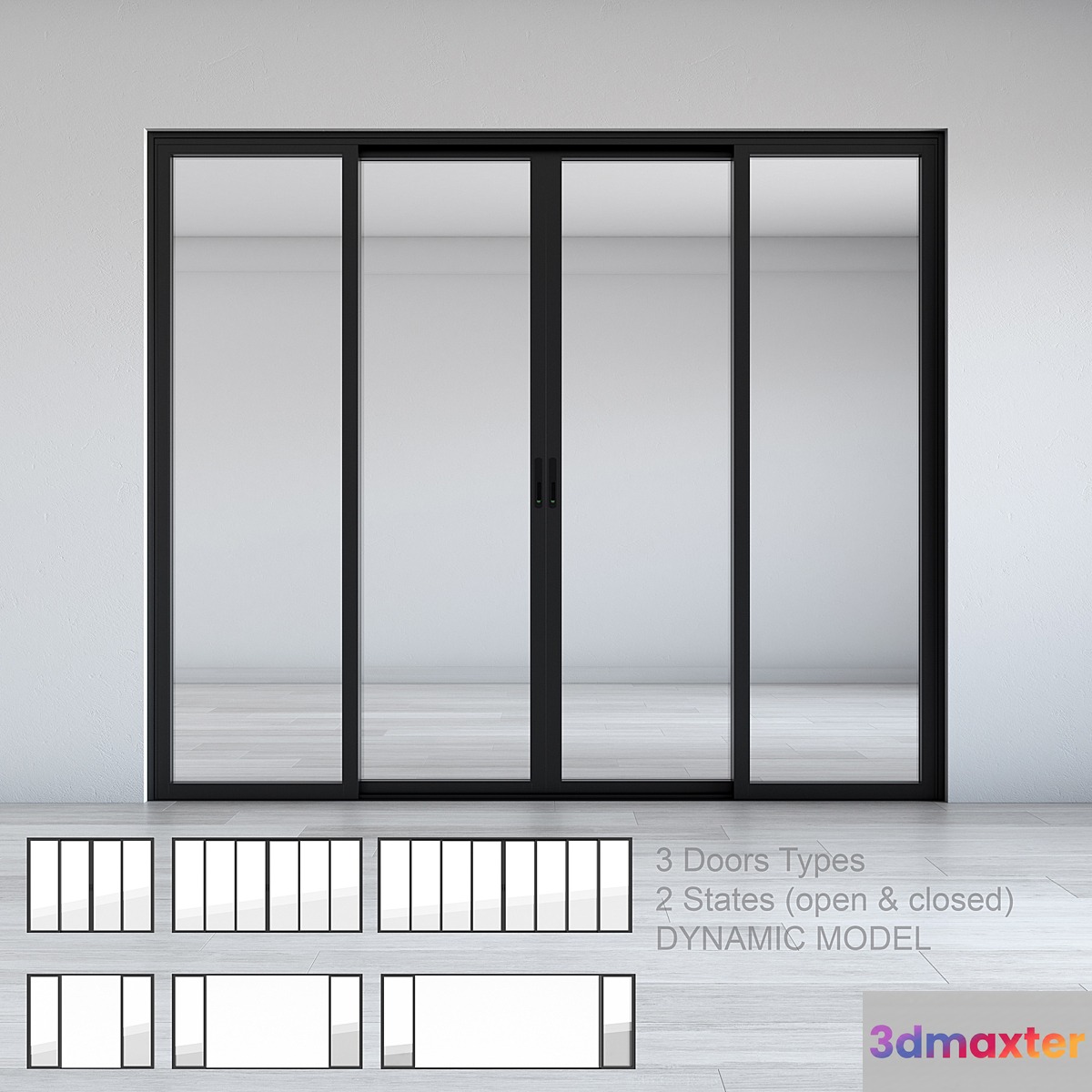 Dynamic Sliding Doors Set 02