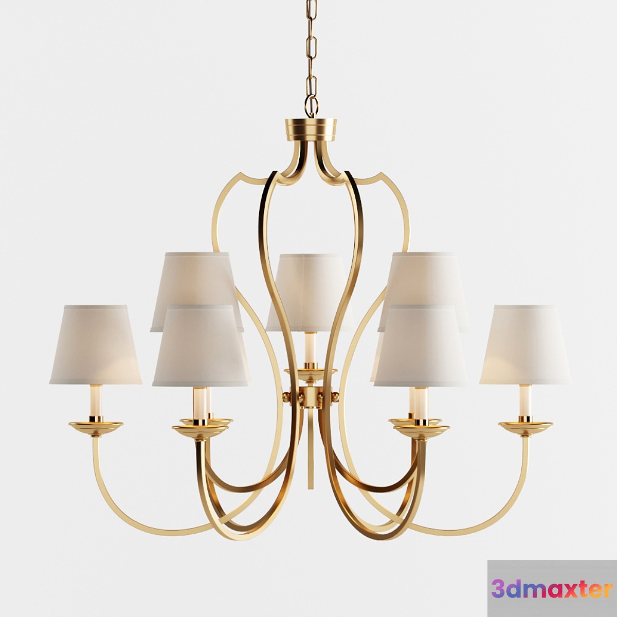 Chandelier Dantone Home Selena DL1353- 6 + 3VBN 3D Max