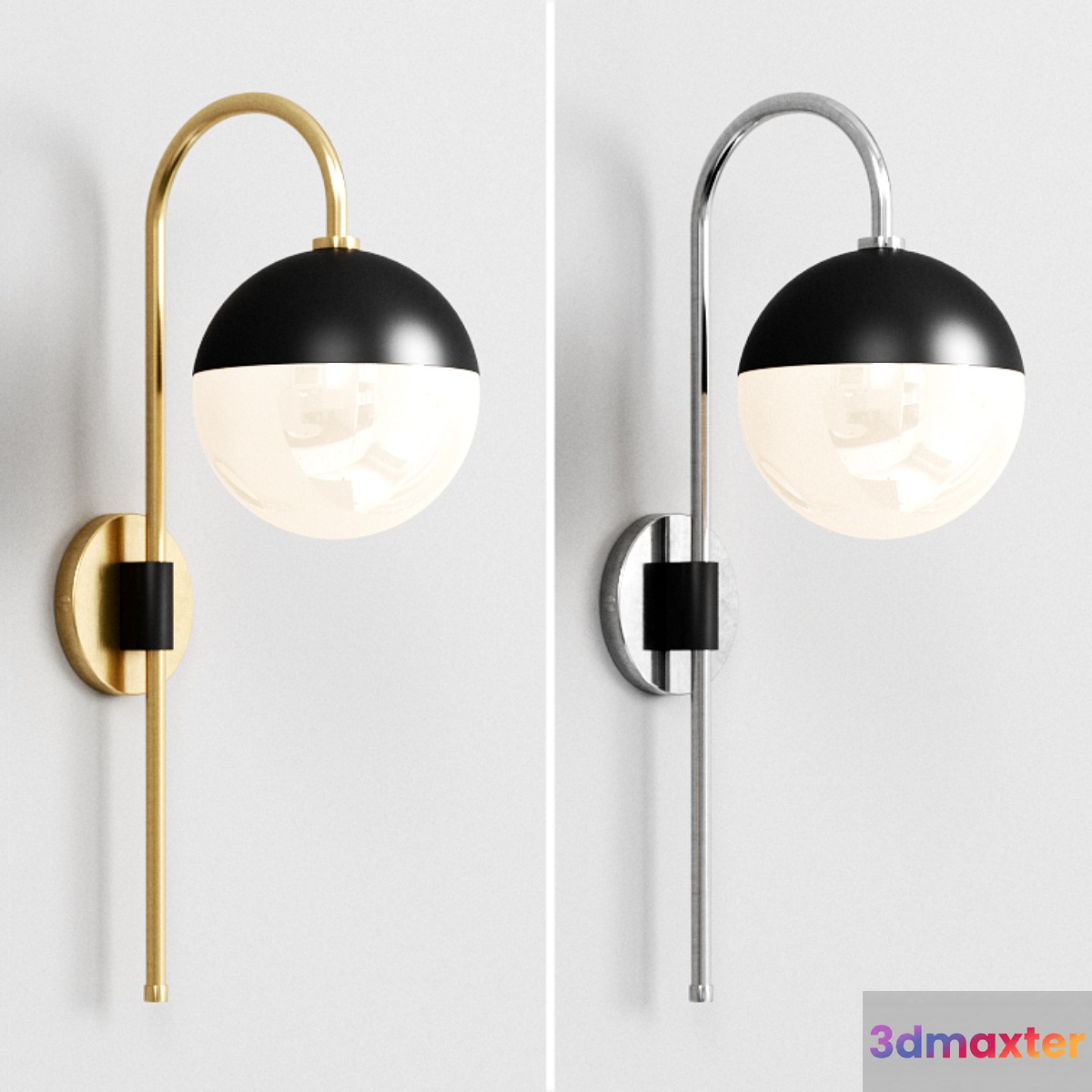 Shades of light MID-CENTURY ARM WALL SCONCE 3D Max