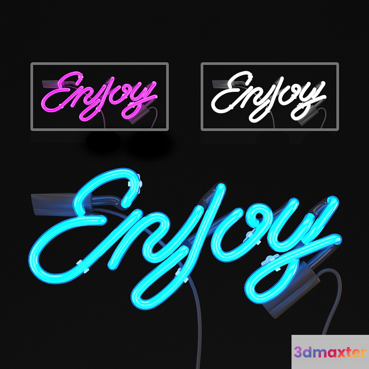 Neon Signboard 2 3D Max