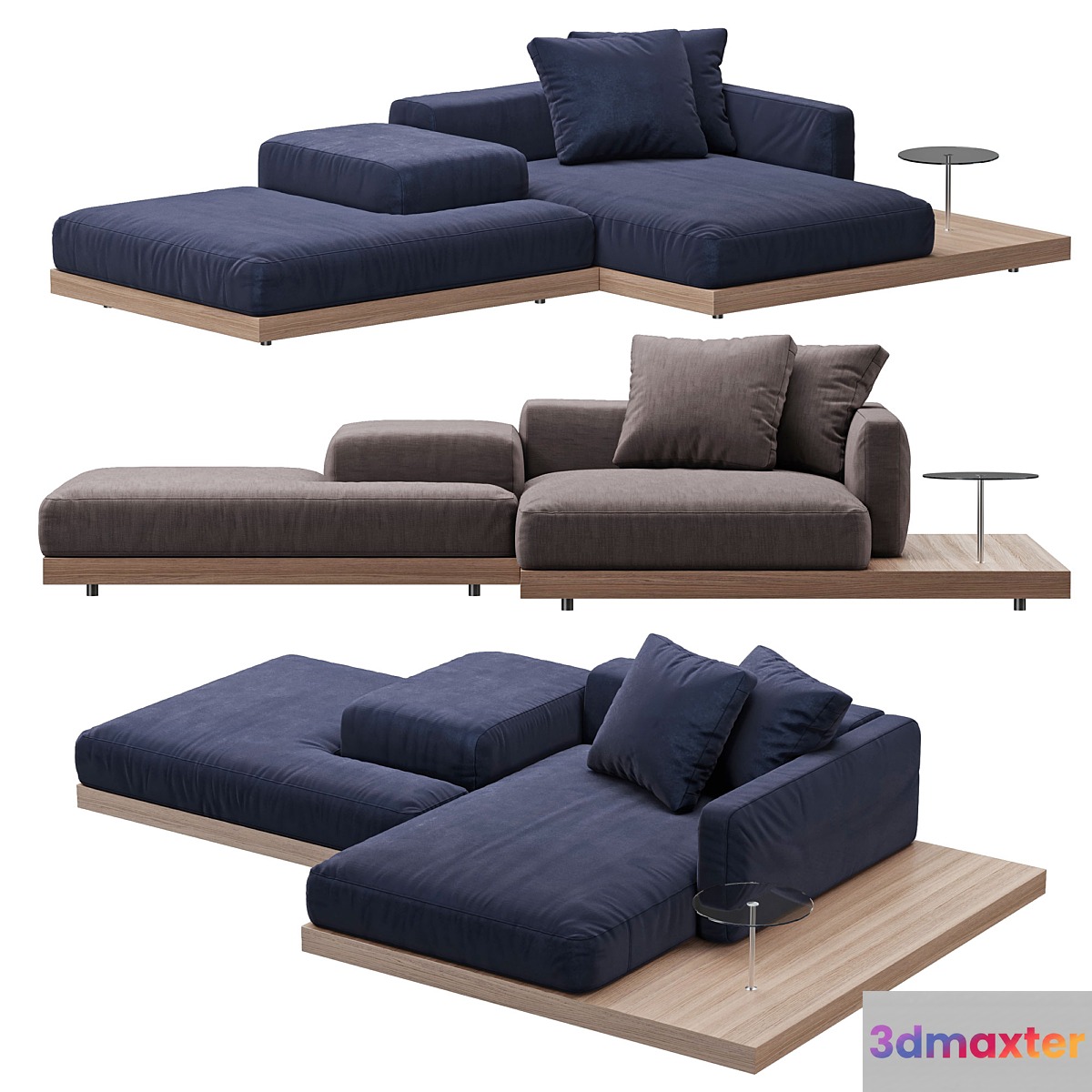 Sofa B & B italia Dock model 2 3D Max