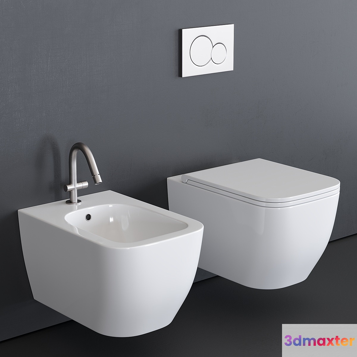 Scarabeo Ceramiche Teorema 2.0 Wall-Hung WC 3D Max